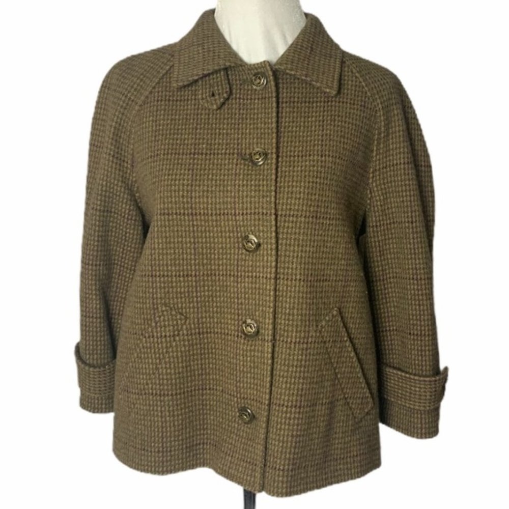 Ralph Lauren Brown Plaid Jacket 10